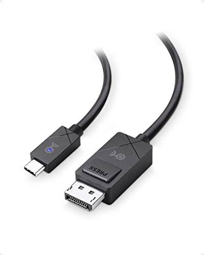 ענייני כבלים [מיועדים למשטח] USB -C ל- DisplayPort 1.4 כבל 6 רגל / 1.8 מטר תומך ב- 4K 144Hz ו- 8K 60Hz HDR - USB4,